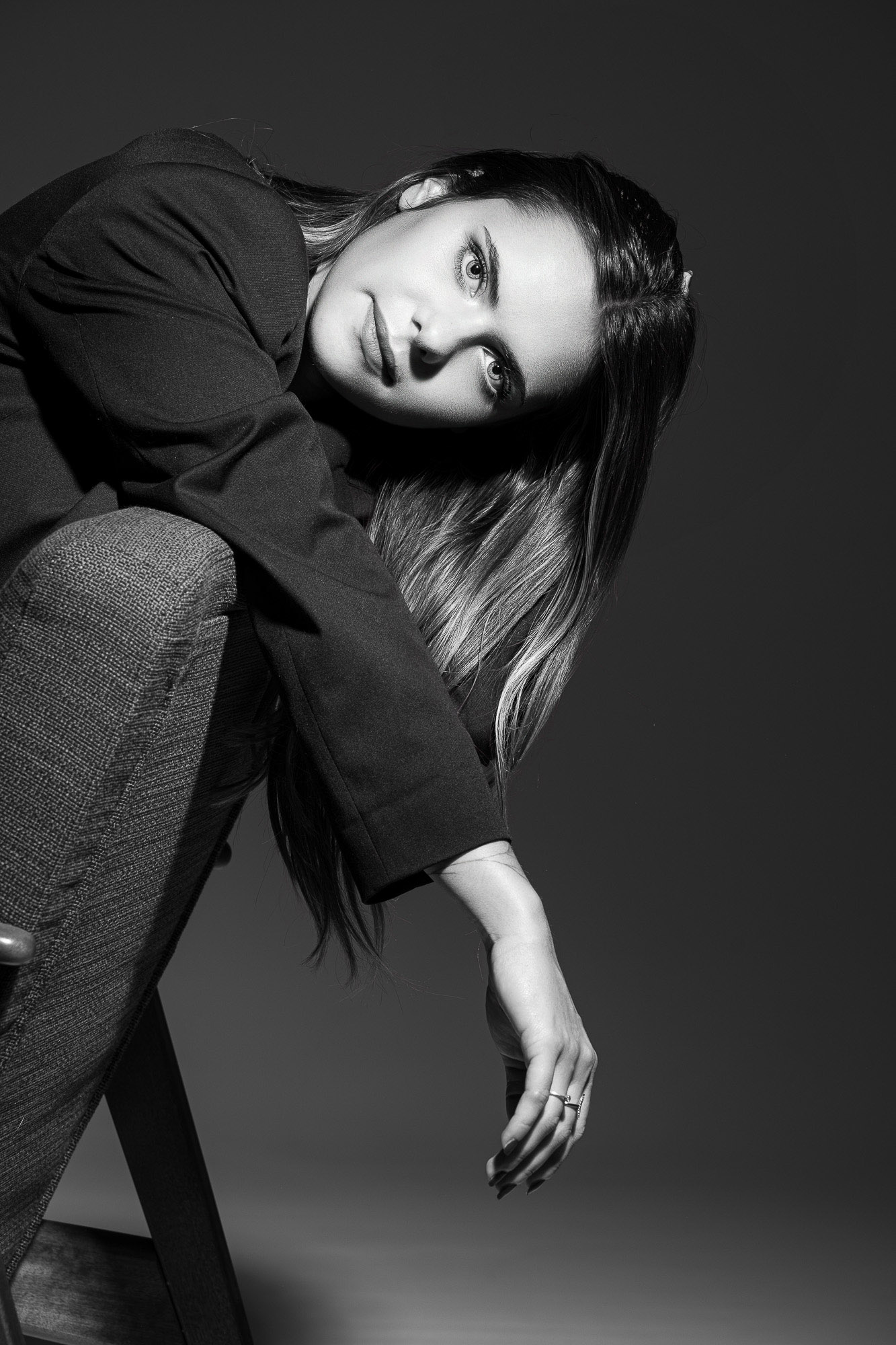 Portrait beauty professionnel en studio à Genève